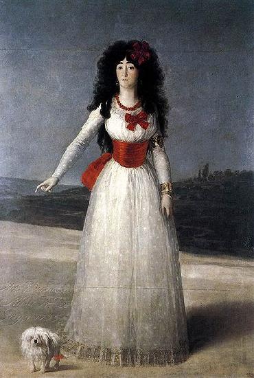 Francisco de Goya White Duchess Norge oil painting art